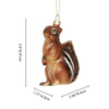 Christmas ornament, glass toy, glass squirrel,Christmas decoration KMT81028