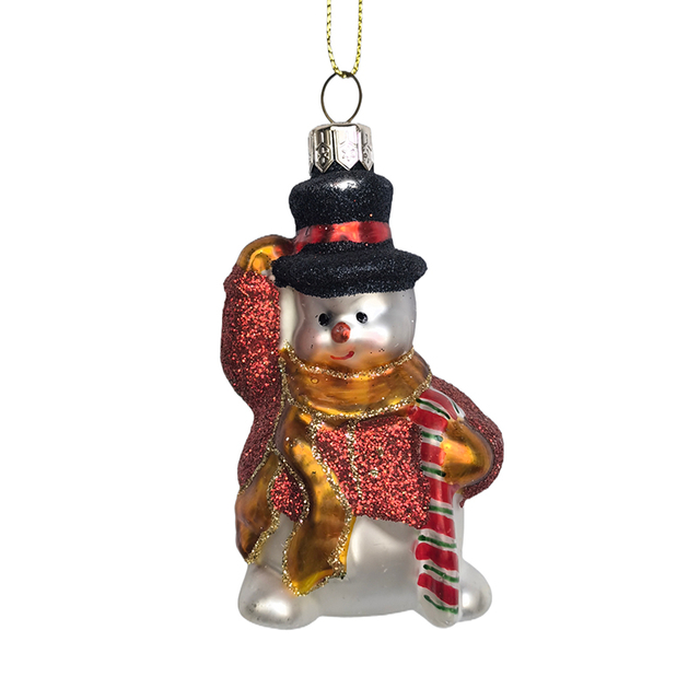 Christmas ornament, glass toy, glass snowman,Christmas decoration KMT81036