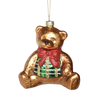 The glass bear ornament, Christmas glass toys, Christmas decoration KMT81063