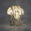 Glass Mushroom with led lights, glass decoration with LED lights, Christmas decoration KML81019