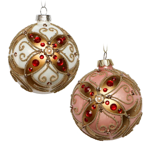 Christmas glass ball, Painted ball, Christmas decoration KMB81051