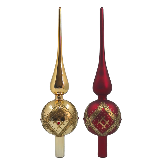 Glass tree top Christmas decoration KMT91016