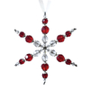 Red crystal snowflakes,Crystal decoration,christmas decoriation KMC84011