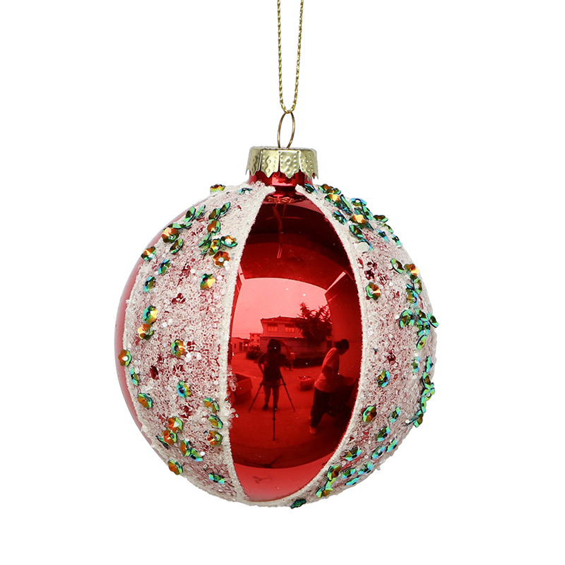 Christmas glass ball, Painted ball, Christmas decoration KMB81055