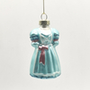 Glass Christmas Ornaments Skirt Charm Pendants for Holiday Christmas decoration KMT81102