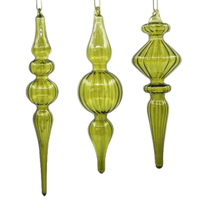 Christmas Special-shaped glass hanging decoration，Christmas decoration KMS60026