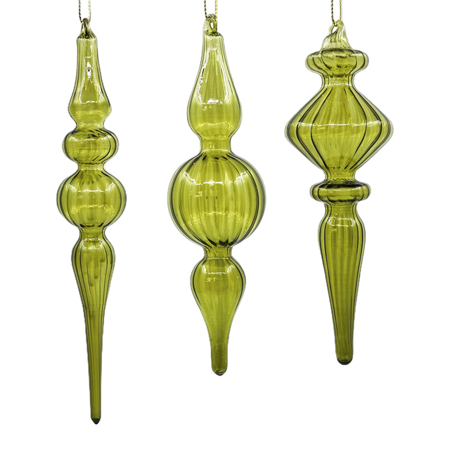 Christmas Special-shaped glass hanging decoration，Christmas decoration KMS60026