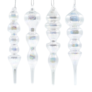 Christmas Special-shaped glass hanging decoration，Christmas decoration KMS60021