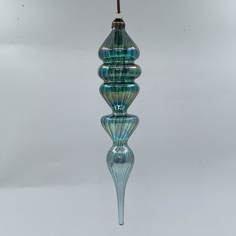 Christmas Special-shaped glass hanging decoration，Christmas decoration KMS60023