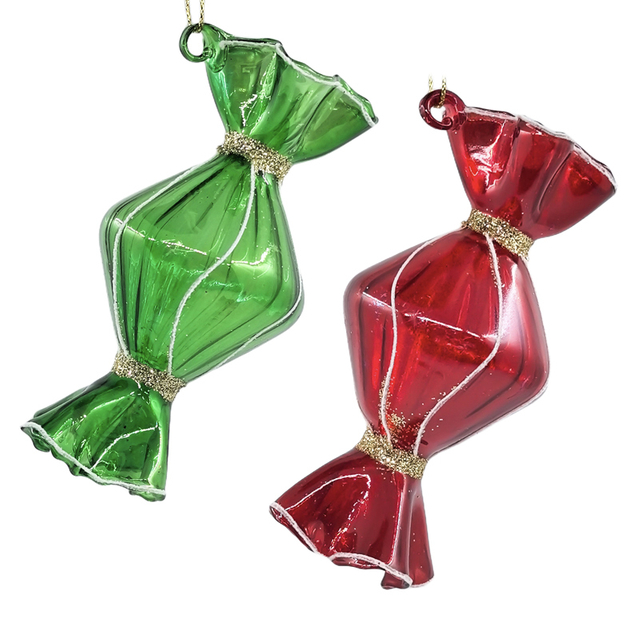 Glass candy-shaped ornament, Christmas glass toys, Christmas decoration KMT81097