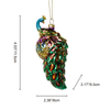 Glass Peacock ornament, glass toys, Christmas decoration KMT81056
