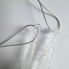 Glass icicle with glitter,Christmas decoration KMI82003