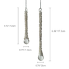Glass icicle with glitter,Christmas decoration KMI82002