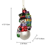 Christmas ornament, glass toy, glass snowman,Christmas decoration KMT81031