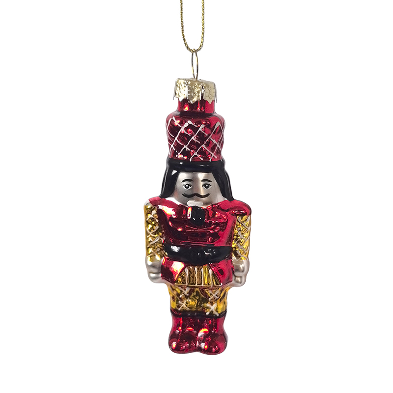 Christmas glass toy, glass nutcracker, glass soldier,Christmas decoration KMT81024