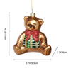 The glass bear ornament, Christmas glass toys, Christmas decoration KMT81063