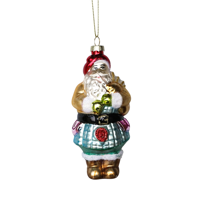 Glass Santa, Christmas glass toys, Christmas decoration KMT81064