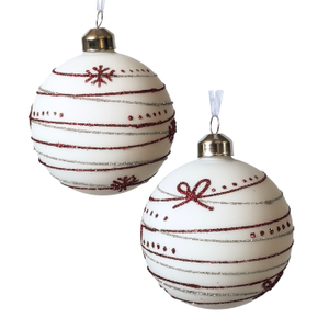 Christmas glass ball, Painted ball, Christmas decoration KMB81042