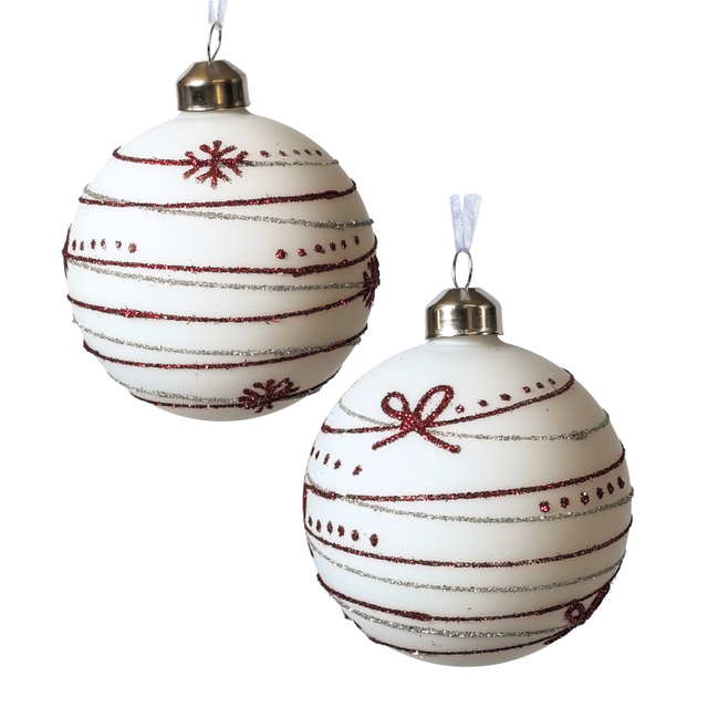 Christmas glass ball, Painted ball, Christmas decoration KMB81042