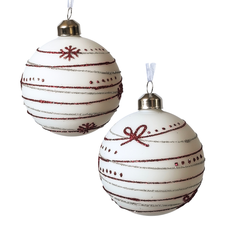 Christmas glass ball, Painted ball, Christmas decoration KMB81042