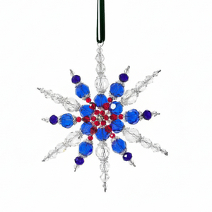 Red crystal snowflakes,Crystal decoration,christmas decoriation KMC84010