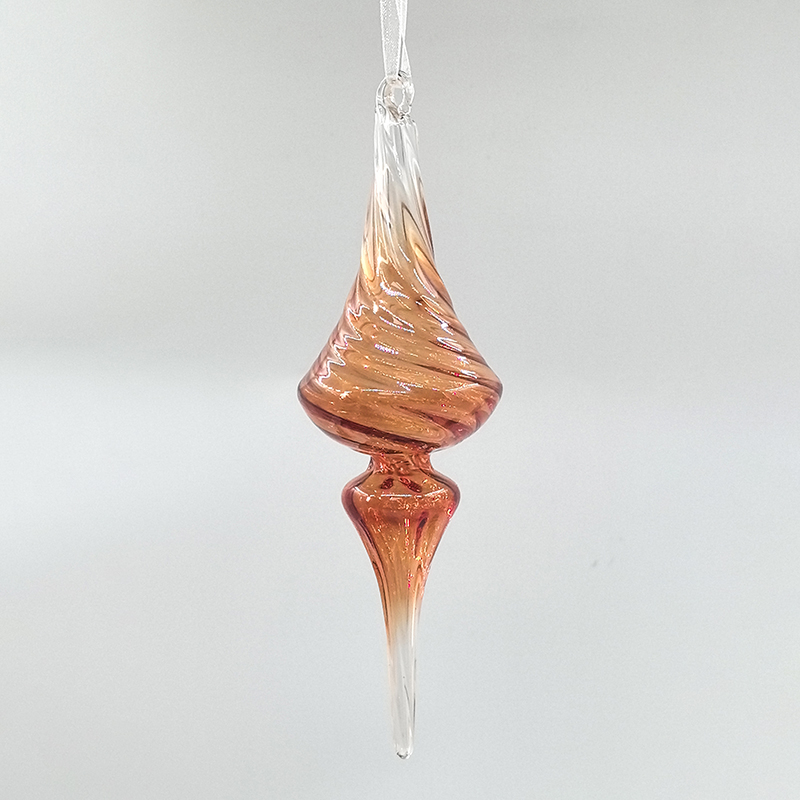 Christmas Special-shaped glass hanging decoration，Christmas decoration KMS60001