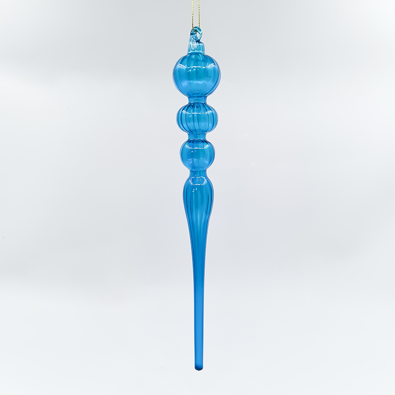 Christmas Special-shaped glass hanging decoration，Christmas decoration KMS60024