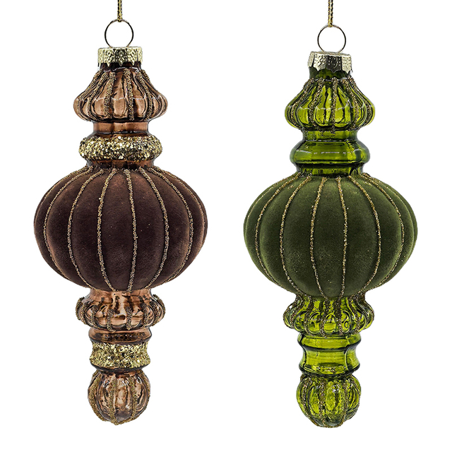 Christmas Special-shaped glass hanging decoration，Christmas decoration KMS60016