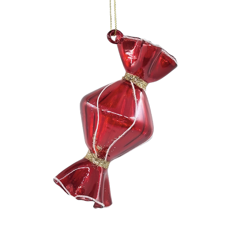 Glass candy-shaped ornament, Christmas glass toys, Christmas decoration KMT81097
