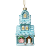 Christmas ornament, glass toy, glass house,Christmas decoration KMT81048