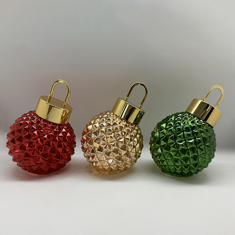 Christmas glass luminous ball, led decoration, Christmas ornament KML81003