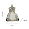 The glass bear ornament, Christmas glass toys, Christmas decoration KMT81067