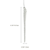 Glass icicle with glitter,Christmas decoration KMI82005