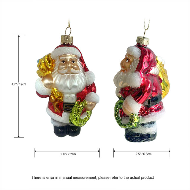 Glass Santa,Christmas glass toys,Christmas decoration