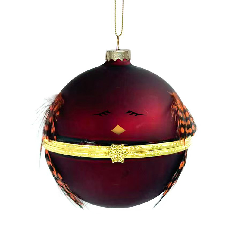 Christmas painted glassball, can be opened, Christmas decoration KMB82005