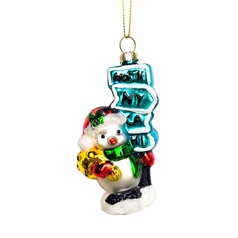 Christmas ornament, glass toy, glass Penguin,Christmas decoration KMT81051