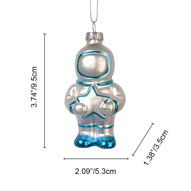 Christmas ornament, glass toy, glass Astronaut toy,Christmas decoration KMT81020