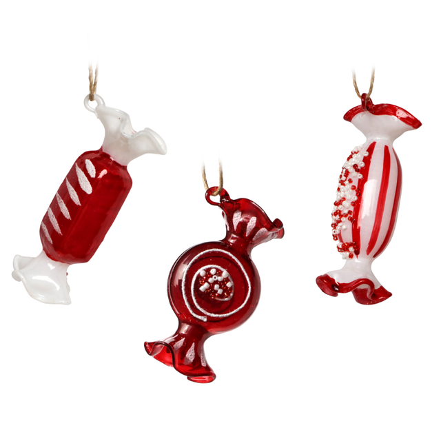 Glass candies ornament, Christmas glass toys, Christmas decoration KMT81013
