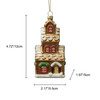 Christmas ornament, glass toy, glass house,Christmas decoration KMT81048