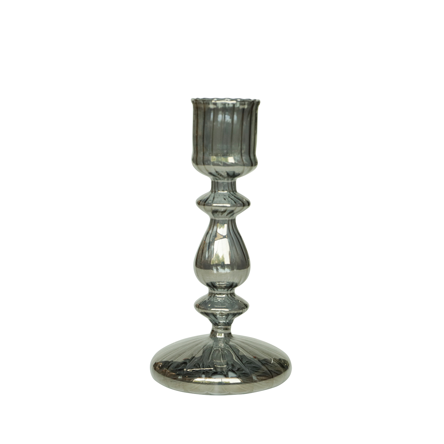 Glass decoration, glass candle holder, glass candlestick KMC60003