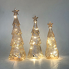Glass Christmas tree with led lights, glass decoration with LED lights, Christmas decoration KML81026