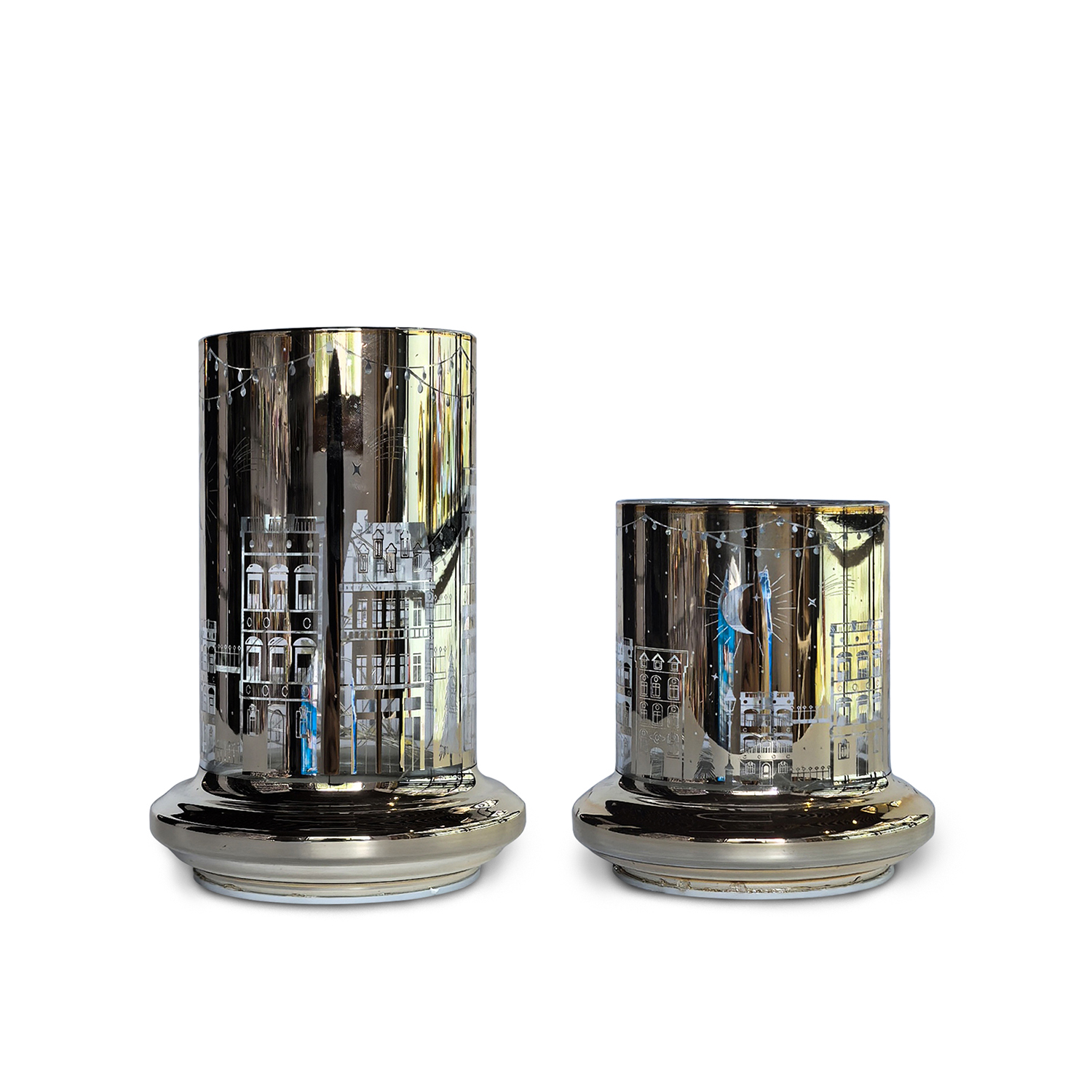 Glass Christmas tree with led lights, glass decoration with LED lights, Christmas decoration KML81027