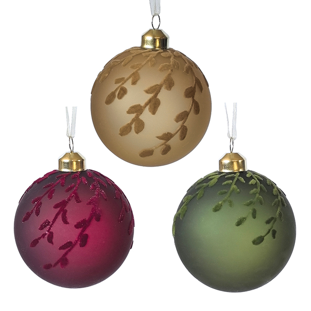 Christmas glass ball, Painted ball, Christmas decoration KMB81029