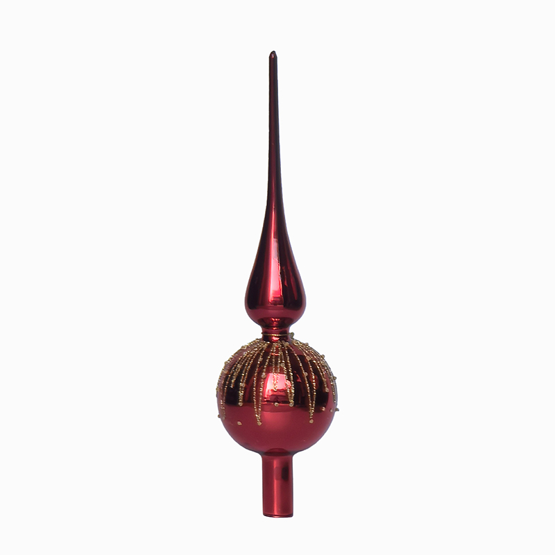 Glass tree top Christmas decoration KMT91005