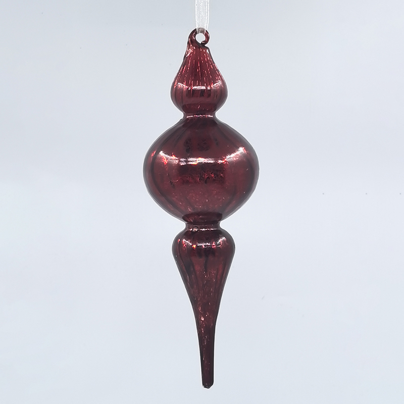 Christmas Special-shaped glass hanging decoration，Christmas decoration KMS60002