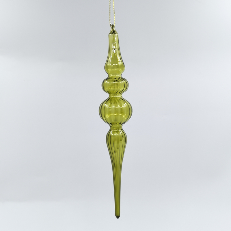 Christmas Special-shaped glass hanging decoration，Christmas decoration KMS60026