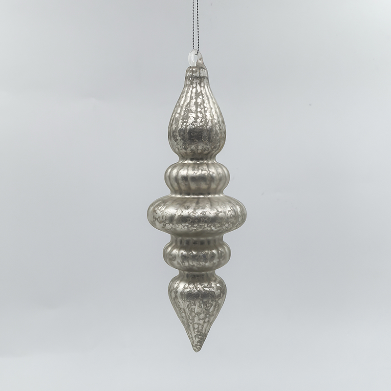 Christmas Special-shaped glass hanging decoration，Christmas decoration KMS60017