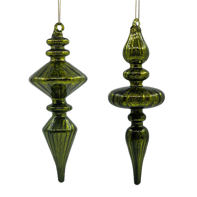 Christmas Special-shaped glass hanging decoration，Christmas decoration KMS60011