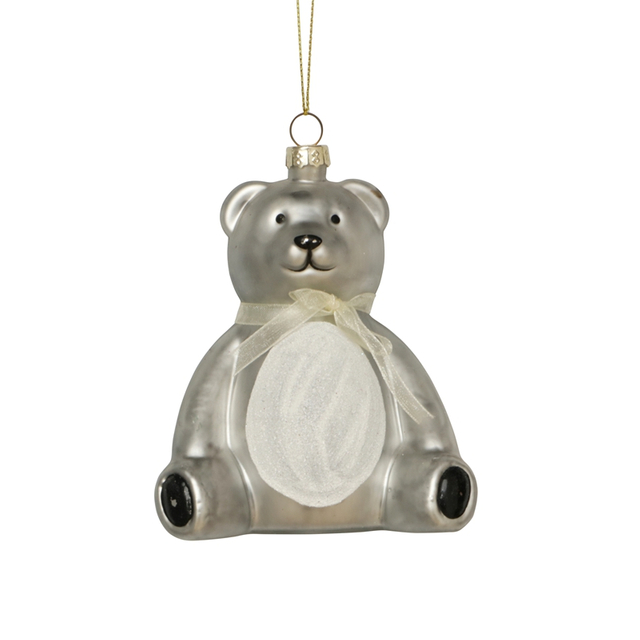 The glass bear ornament, Christmas glass toys, Christmas decoration KMT81067