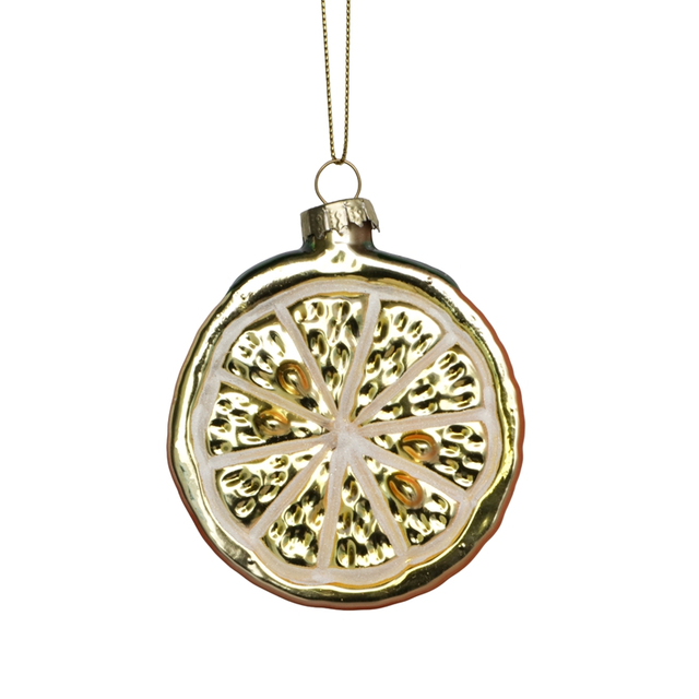 Glass orange ornament, glass fruit toys, Christmas decoration KMT81077